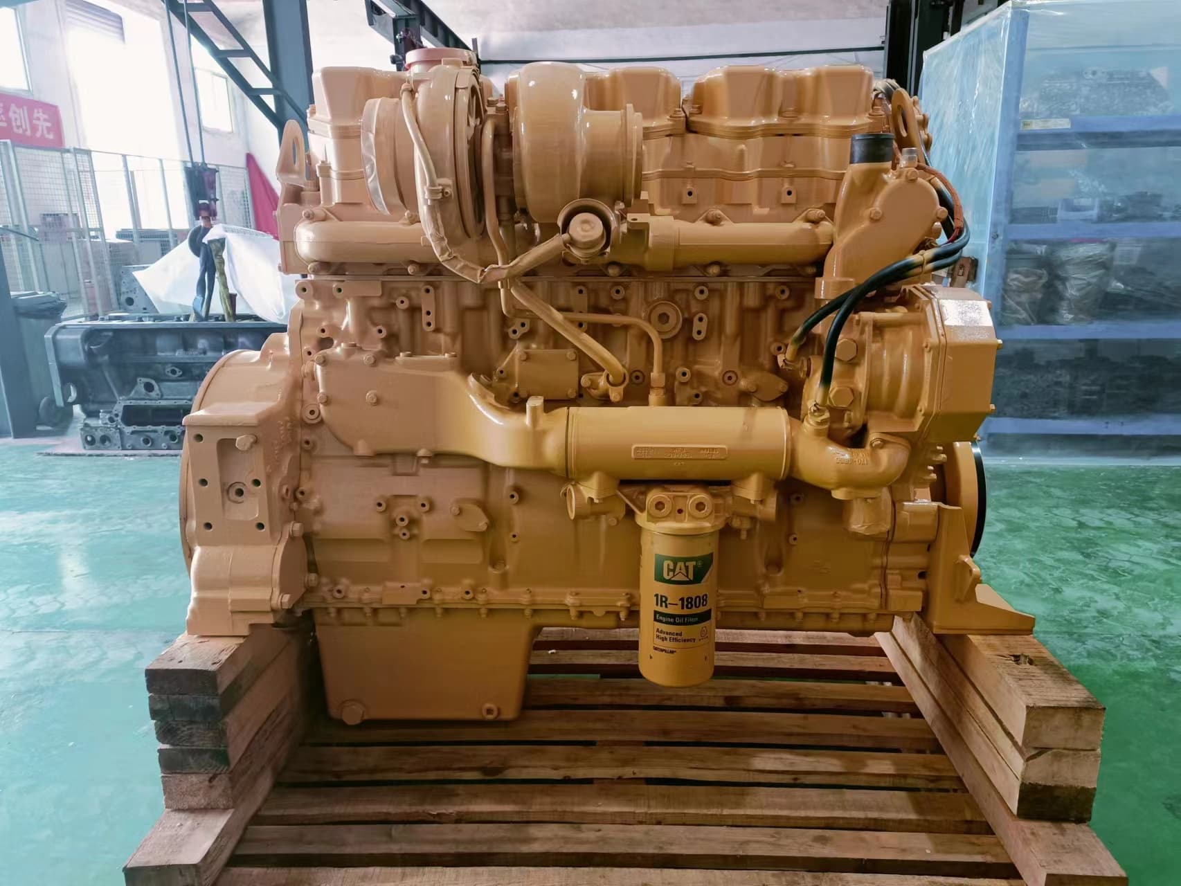 Caterpillar C15 industrial engine assembly (Engine AR, ~403 kW / 540 hp)